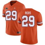 Men's Florida Gators #29 Isaac Ricks NCAA Jordan Brand Orange Authentic Stitched College Football Jersey JWP0162FM